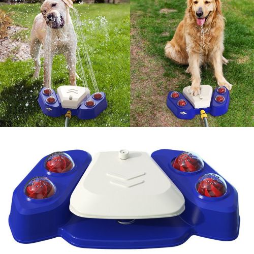 Dog Sprinkler Outdoor Canine Water Fountain Easy Paw Activated 2 Aqua Outlet Modes Hose Dispenser for Big and Small Dogs Dog Sprinkler Outdoor Canine Water Fountain Easy Paw Activated 2 Aqua Outlet Modes Hose Dispenser for Big and Small Dogs